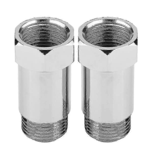 2 stk. 45 mm M18*1,5 Check Engine Light Eliminator Adapter O2 Ilt Sensor Forlænger Spacer Sølv s202412121140
