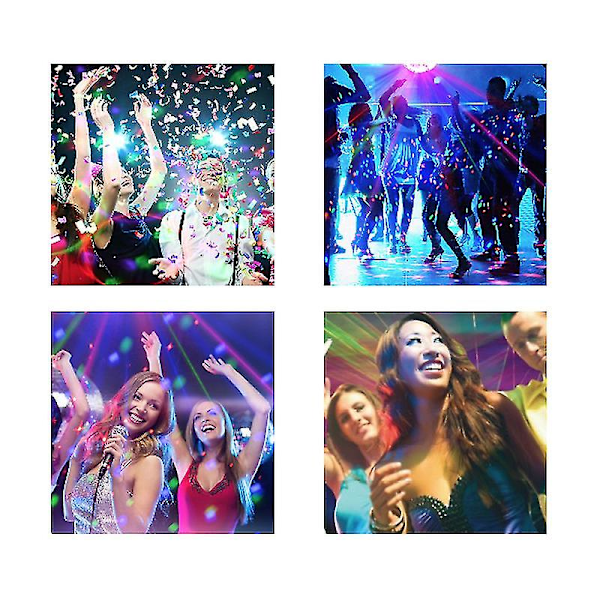 Oppgrader Full Farger Disco Ball Lys Dj Lys Show Lys Rgbw Led Mini Party Lys Julepynt Lys Gave Lys Magisk Lys Lydaktivert