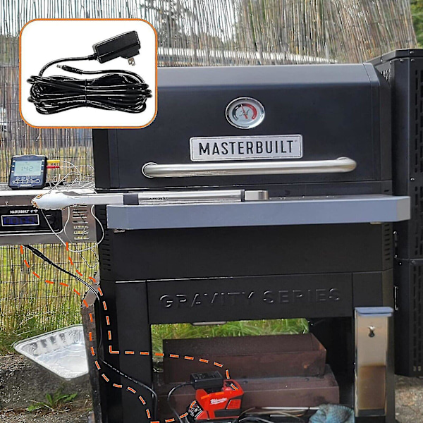 Passar till Masterbuilt nätadapter 560/800/1050 Xl 9004190216 reservdel Ft
