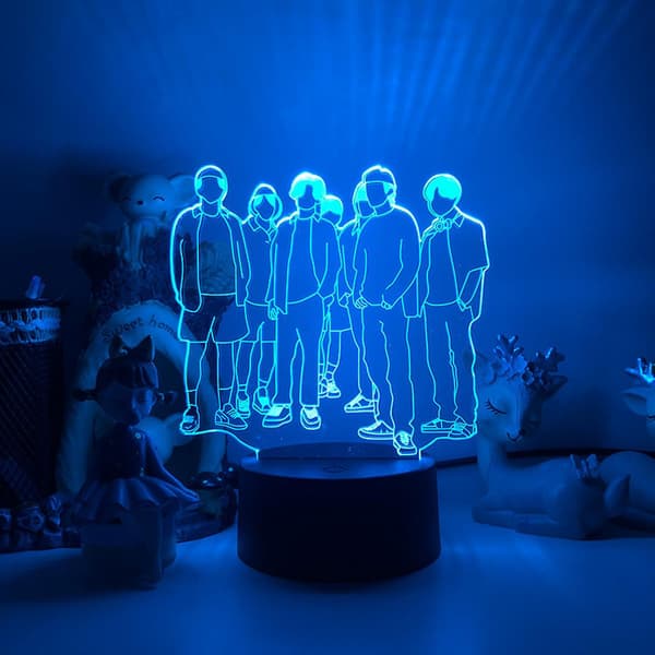 3D LED Natlampe BTS Sanger Ungdomsliga 3D