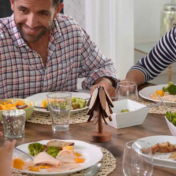 Træ Trivet | Træ Trivet Formet Som Et Træ | Trivet Til Varme Retter | Trivet Til Varme Retter Med Stativ | Træ Grydeholder Trivet