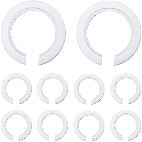 100 stk. E27 til E14 Lampeskærm Ring Konverter 42mm til 29mm Plastik Lampeskærm Reduceringsring