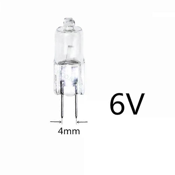5 stk. Mikroskoplyspære G4 6V 20W G4 6V 35W Instrumentlys G4 6V 10W 6V G4 15W G4 6V 30W G4 25W 6V G4 6V halogenpære G4 6V