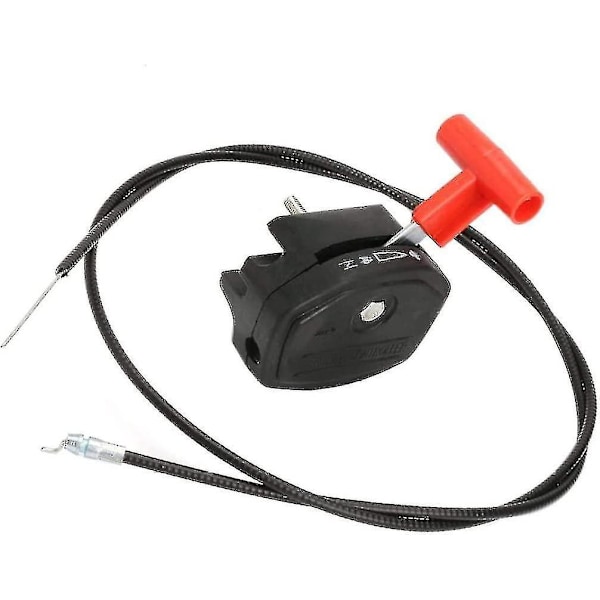 Græsslåmaskine Gashåndtag Kabel med Choke Håndtag Græsslåmaskine Drevkabel Græsslåmaskine Tilbehør Græsslåmaskine Tilbehør (1 sæt, Sort Rød) Z Zekai