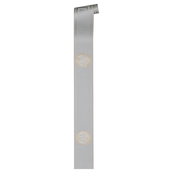 Exklusiv lyxtapet vägg Profhome 935225-GU bård lätt texturerad med grafiskt mönster blank guld