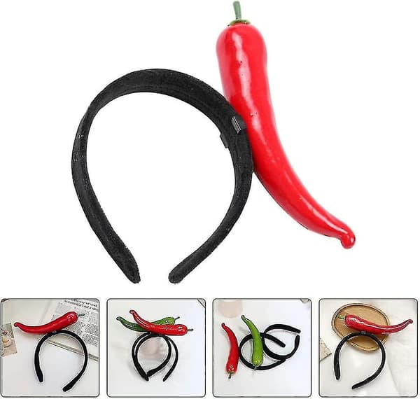1 stk Chili Pepper Hodebånd Rød