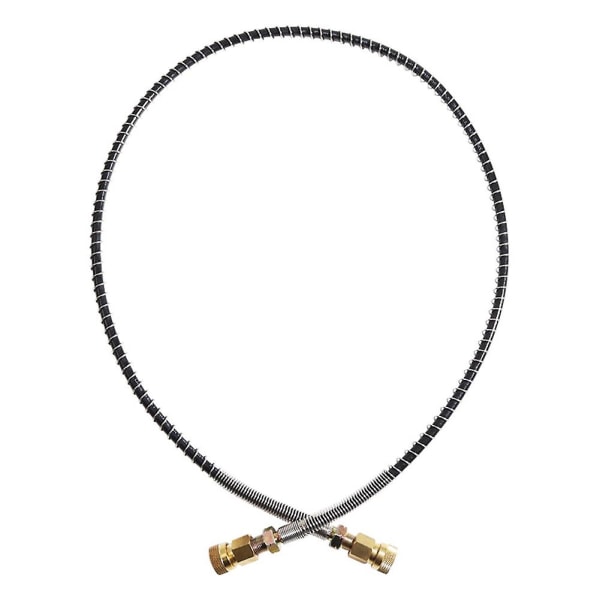 Högtrycksslang med fjäderlindad 100 cm lång PCP-pneumatikpåfyllningspump Nylon svart slang