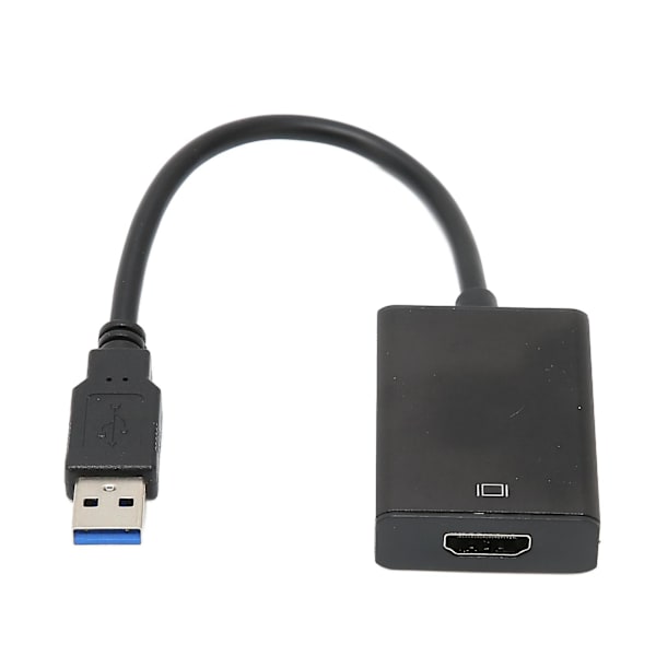 USB 3.0 till HDMI-adapter, hane till hona, gratis högupplöst multimedia-gränssnittsomvandlare