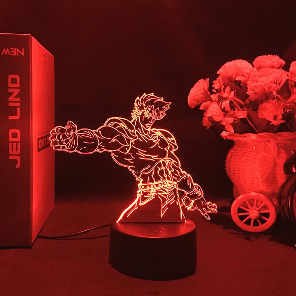Anime JOJO Dio Lampe 3D nattlys
