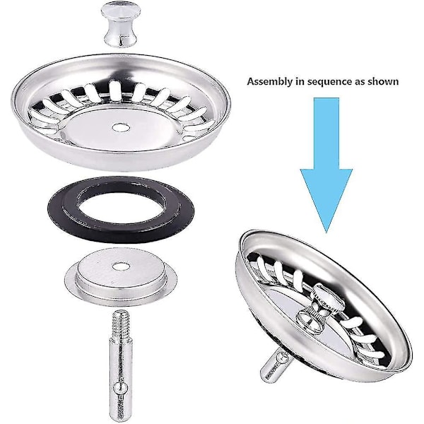 Köksho Strainer Köksho Plugg, 2-pack Universal Sänkpluggar Badplugg