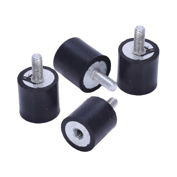 4 stk. M4 Utvendig Innvendig Antivibrasjonsgummi Buffer Isolator Feste 15mmx15mm