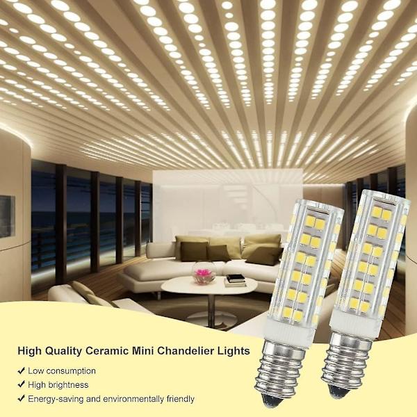 E14 LED-lampor, Spiskåpa-lampa, Majslampa, 4-pack E14 LED-lampor, E14 LED-lampa Kalla Vit, E14 5W LED Majslampa