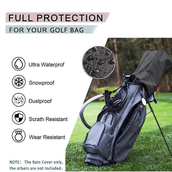 Golfbag Regnhette, Golfbag Regnhette, for Tourbagger/Golfbagger/Bærekurv/Stativbagger