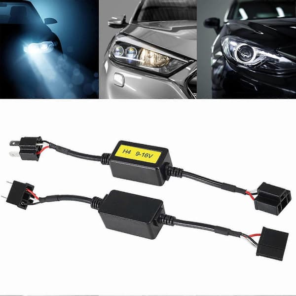 Headlight Decoder Plug Play Enkel å Installere Praktisk H4 Lednings LED-frontlys Motstand Avbryter for Bil
