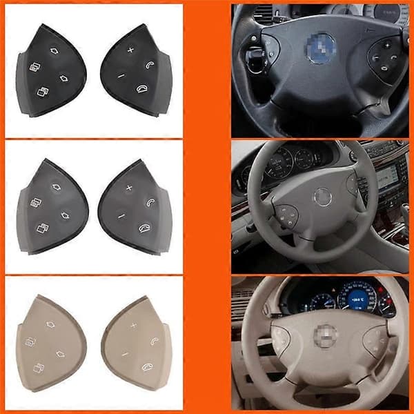 Bilratt Bryter Kontrollknapp Deksel Trim for E-Klasse W211 E320 E350 E550 2003-2006 Svart