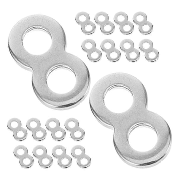 25 stk Bordplatefester 8-tallsfester Rustfritt stål Bordplatekoblinger