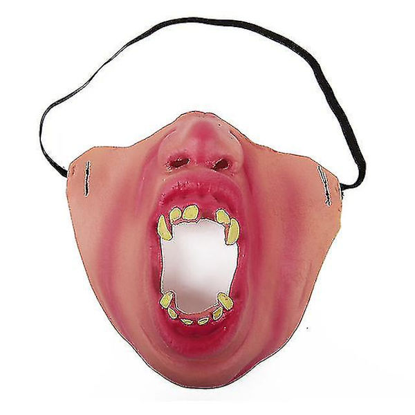 2023 Kreativa Vuxna Clown Latex Rekvisita Humor Elastiskt Band Halv Ansikte Fest Latex Masker Roliga Halloween Hemska Mask _ai