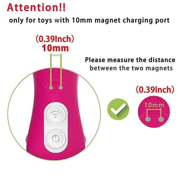 Magnetisk USB DC-opladerkabel Udskiftningsopladningsledning - (10 mm - 0,39 tommer / 8 mm - 0,31 tommer