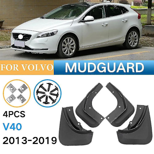 For Volvo V40 Hatchback 2013 2014 2015 2016 2017 2018 2019 Mud Flaps Mudguards Splash Fender Guard Front Rear Car Accessories