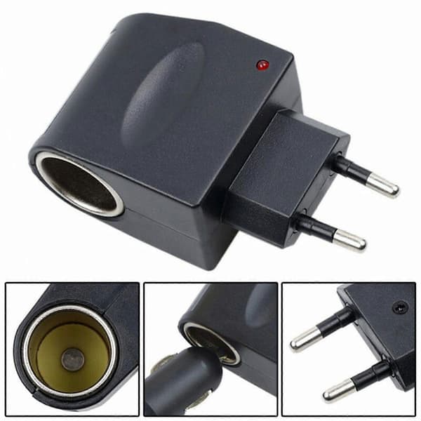 220V AC til 12V DC Stik bil Cigarettænder Socket Konverter hurtig Bil Adapter Fg
