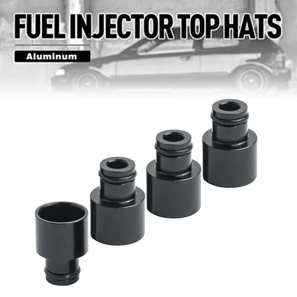 4 stk. Drivstoffinnsprøyter Topphatt Adapter Drivstoffdyse Forlenger For B18 D16z D16y Motor