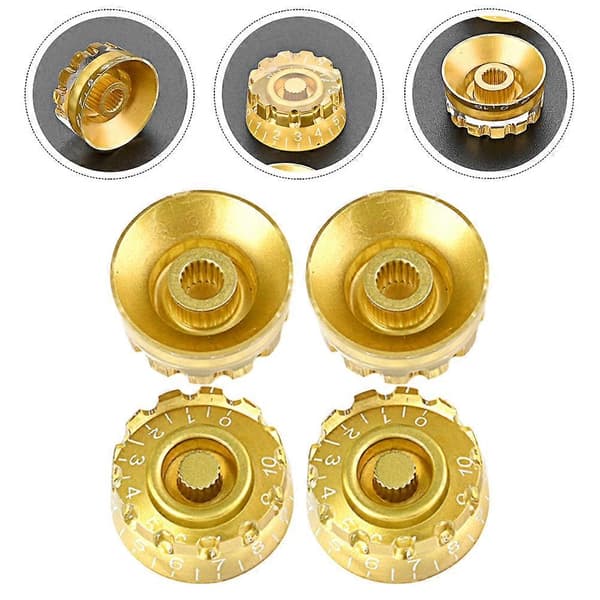 4 stk. Professionelle Elektriske Guitar Bas Volumen Knapper Potentiometer Knapper