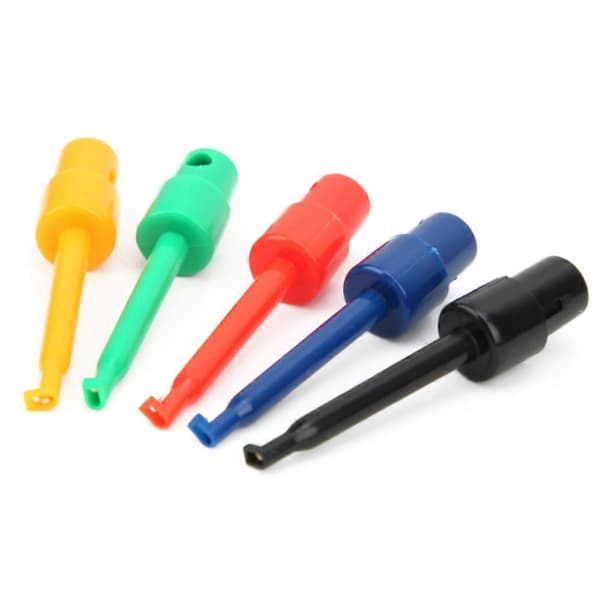 20 stk Store Testkrok Klips Grabber Testprobe for Elektronisk Testing Multimeter Tilbehør Stor Testkrok
