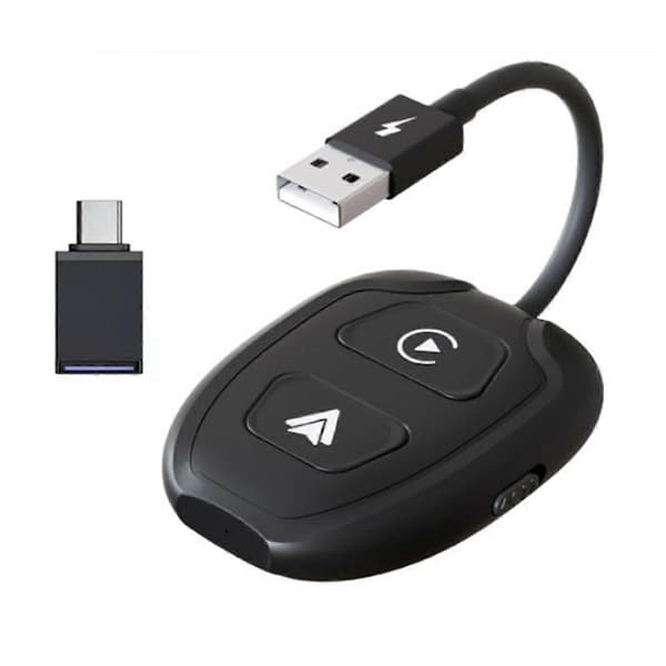 Trådløs Carplay & Android Auto-boks for bil 2-i-1 kablet til trådløs dongle Plug & Play CarPlay Android AUTO-adapter AI-boks