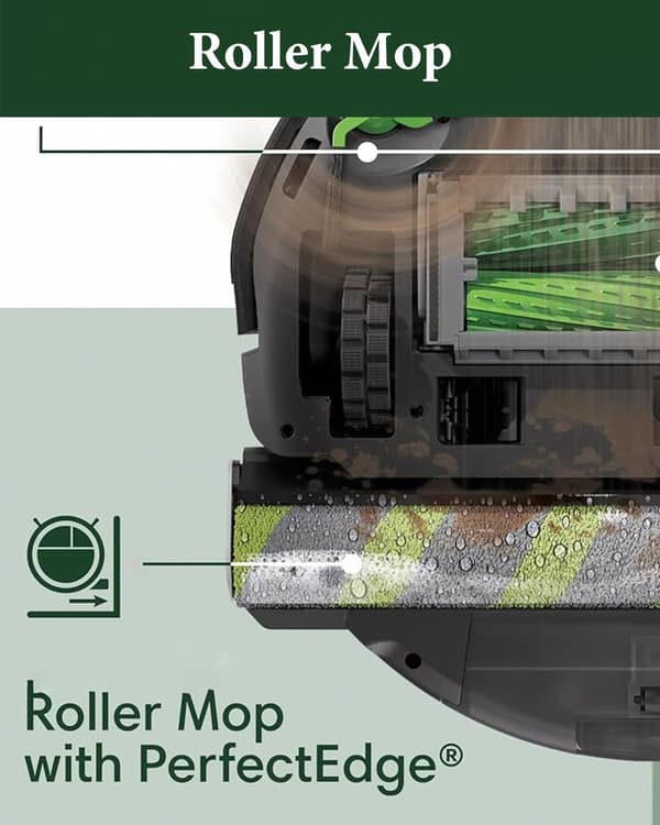 705 Combo rullmopp för iRobot Roomba Max 705 Combo/Max 706 Combo robotdammsugare