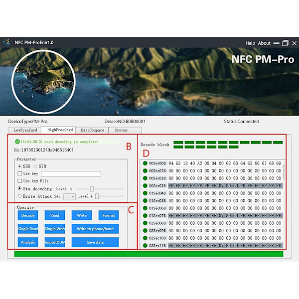 Ny PM-Pro RFID IC/ID-kopierare Duplicering Fob NFC-läsare/skrivare Krypterad Programmerare USB UID-kopiering Ca