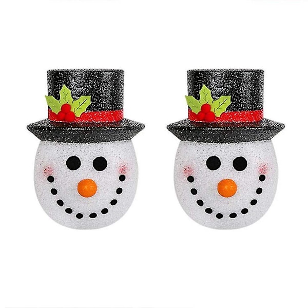 2 Pack Christmas Porch Light Covers, 12 Inch Snowman Light Covers