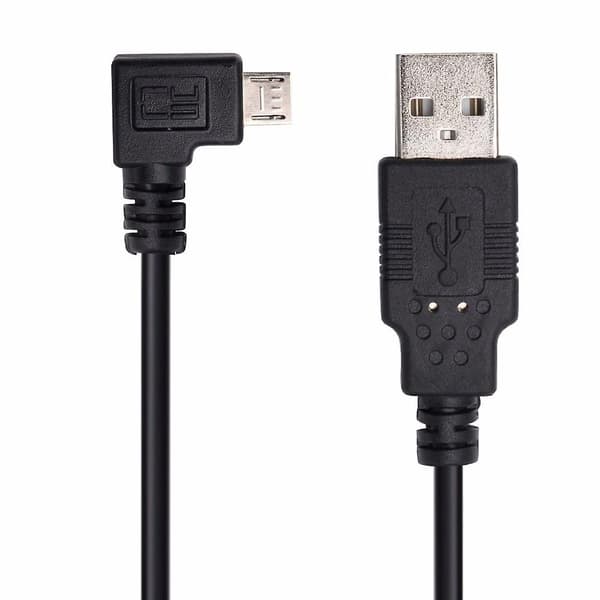 Højre Vinkel Micro USB Oplader Data 1M Kabel til TomTom, 6000 Sat Nav & andre