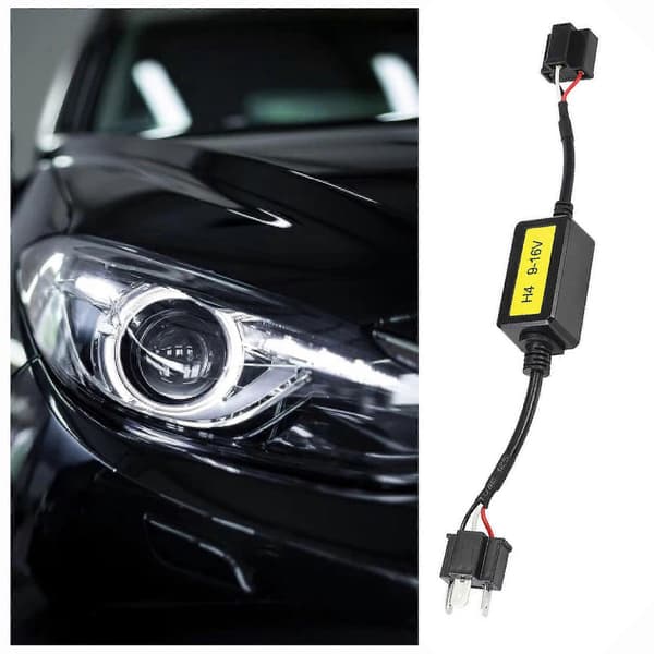 Headlight Decoder Plug Play Enkel å Installere Praktisk H4 Lednings LED-frontlys Motstand Avbryter for Bil