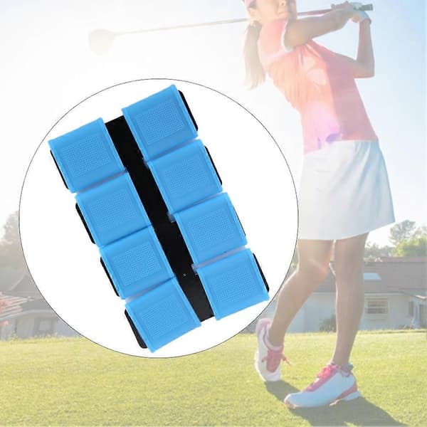 8 st Silikon Anti-halk Elasticitet Golfsvinggrepp Golf Fingerband Skydd Set (blå)