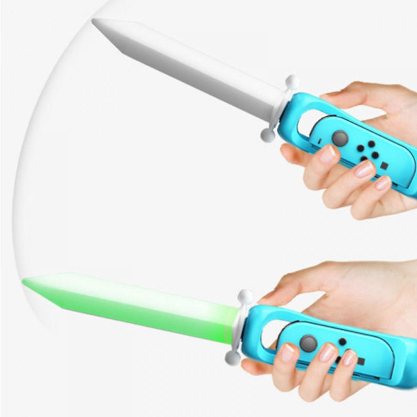 Veeki LED Lys-Sværd Greb til Nintendo Switch OLED Controller, Kompatibel med Switch Sports