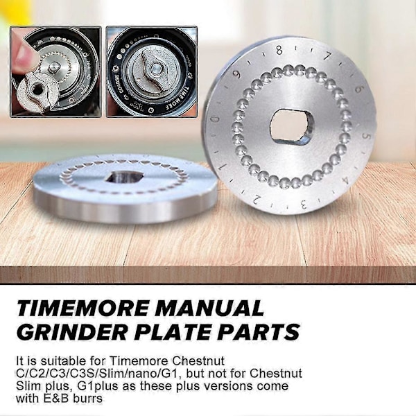 Manuelle kværnpladedele til Timemore Chestnut C/C2/C3/C3S/Slim/nano/G1