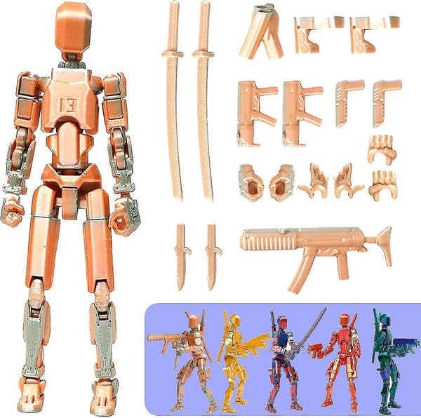 Titan 13 Actionfigur - T13 3D-tryckt multi-artikulerad Nova Actionfigur