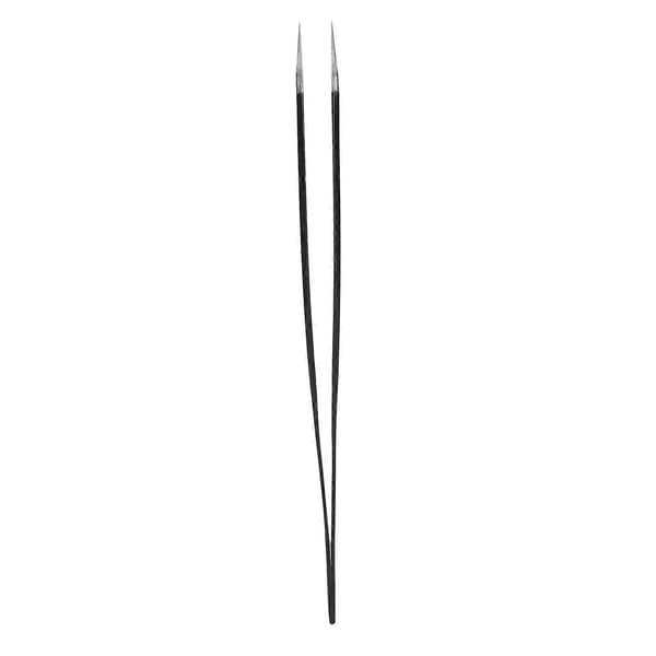 Profesjonell øyenvippe pinsett rustfritt stål vippe extensions poding sminkeverktøy svart 12,5 cm / 4,9 tommer