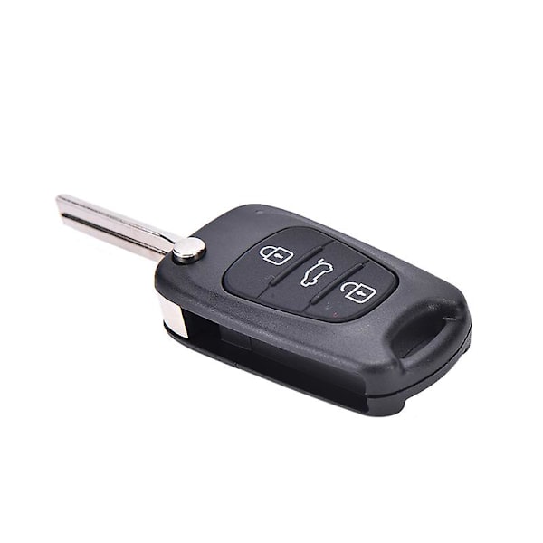 Fjärrvikbar nyckelskal 3 knappar Fob för Hyundai I20 I30 Ix35 I35 oskuren