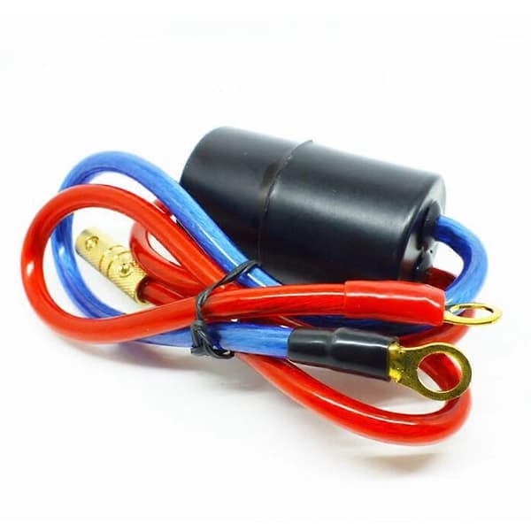 40 AMP MOOTTORIN MELUNVAIMENTIMEN SUODATIN 12V, Musta