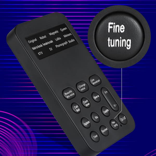 Stemmeforandrer/Forkledningsenhet/Modulator, 12 lydendringsmoduser