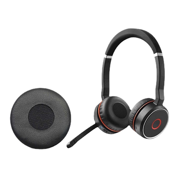 2 st öronkuddar mjuka överdrag för Jabra Evolve 20se 30ii 40 65+ 75