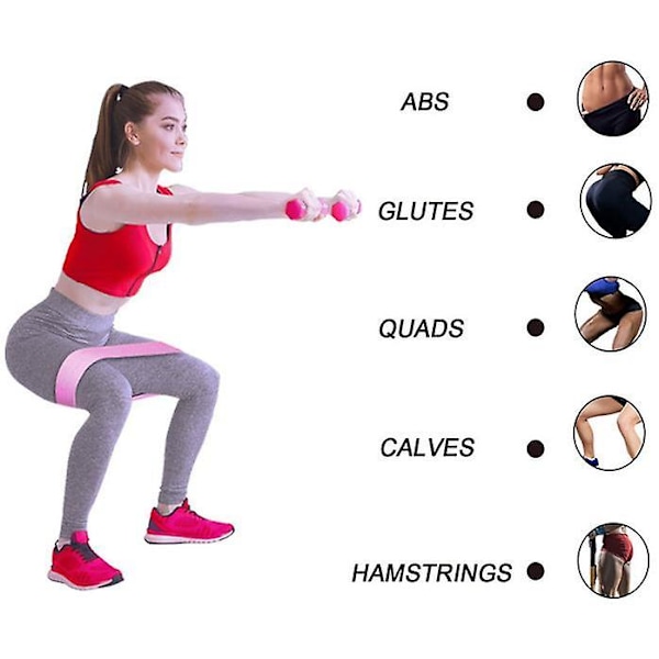 Hip Trainer Motståndband Träningsband 3-pack