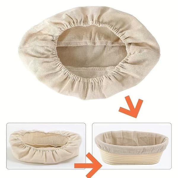 Sett med 5 lintrekk til hevekurver (2 runde + 3 ovale) for brødbaking