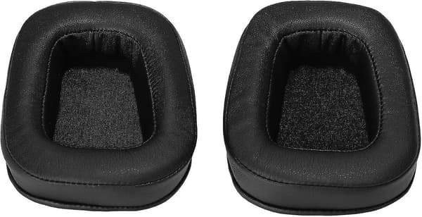 1 par (svart) utbytesöronkuddar kompatibla med Logitech G935 G933 G635 G633 utbytesöronkuddar i minnesskum