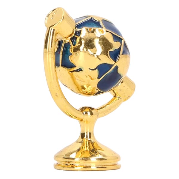 Dukkehust Mini Globe Metal Model Robust Glansful Eksklusiv til Studie Møbler 1:12 Skala