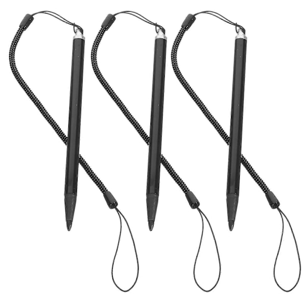 3 kpl Näyttökosketuskynä Stylus-kynä Näyttökosketuskynä Anti-lost Jousiköysi Riippuva Stylus-kynät