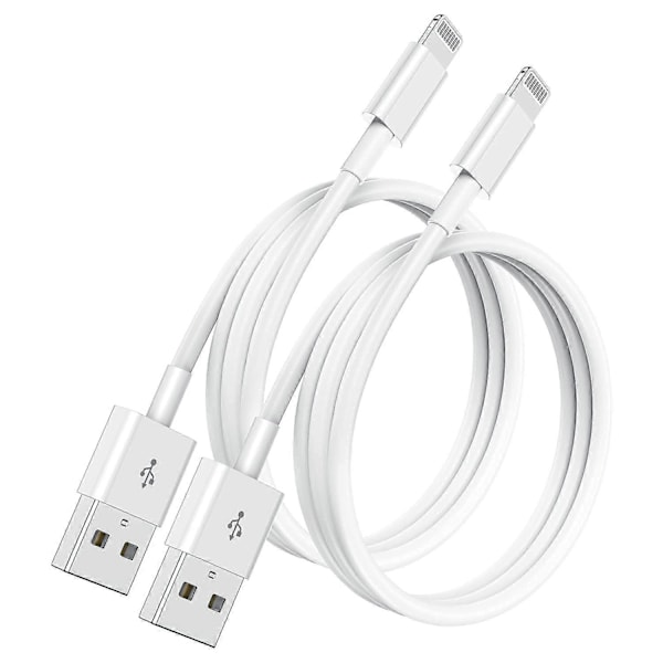 1m iPhone opladerkabel, Apple Lightning til USB kabel, 2 meter