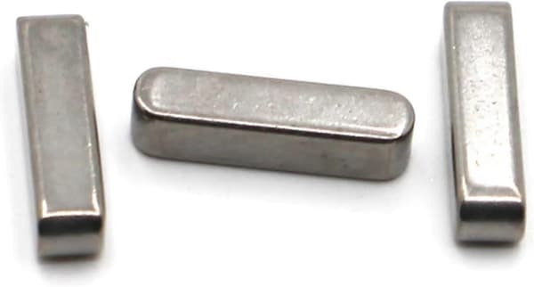 5 stk. parallelle kilebaner rektangulær nøgle rustfrit stål dyvel drivaksel (20 mm, M5*5) M5*5 20 mm