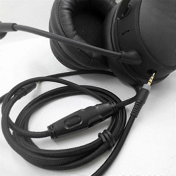 For -HyperX Cloud Alpha/-HyperX Cloud Core Flight Hovedtelefonkabel med Lydstyrke- og Lydkontrol